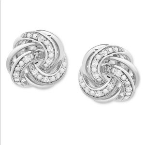 Jewelry - Diamond love knot stud earrings Jewelry - Diamond love knot stud earrings